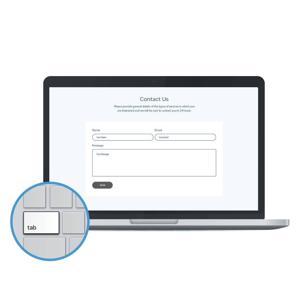 Navigating with a Keyboard Tab Key